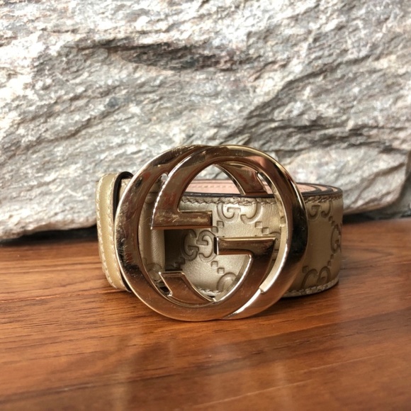 Gucci Accessories - Gold Gucci GG Belt